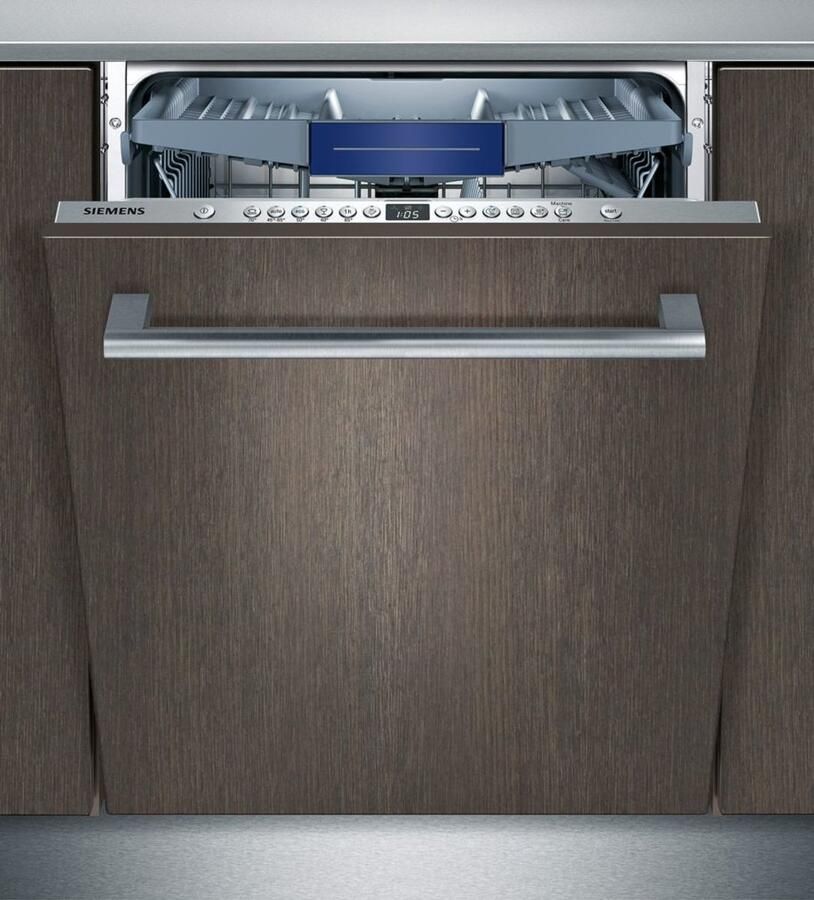 Siemens SN636X03NE volledig geïntegreerde VarioSpeed Plus vaatwasser met Rvs bodem en besteklade