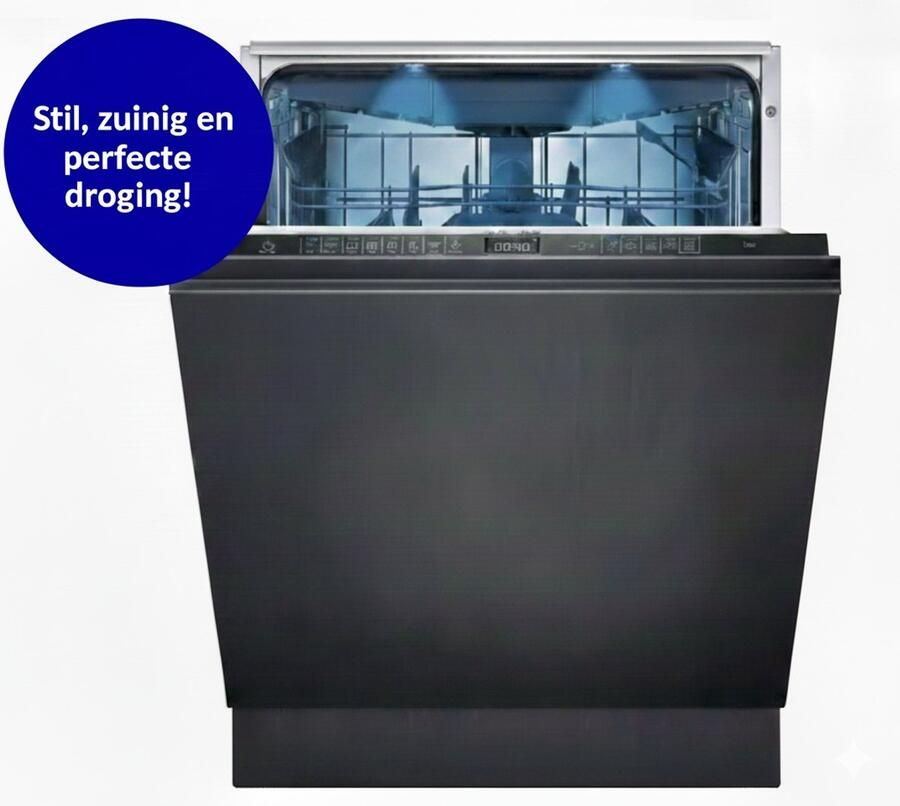 Siemens SN65ZX07CE iQ500 varioSpeed Plus Volledig integreerbare inbouwvaatwasser Zeolith Energielabel B Home Connect