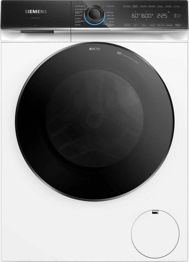 Siemens WG66B2ABNL – iQ700 Wasmachine met stoom – 11 kg – 1600 rpm – Automatisch doseren 20% zuiniger dan energielabel A Home Connect