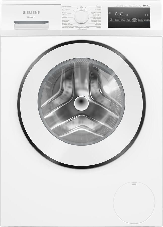 Siemens WM14N27XFG iQ300 Wasmachine 8 kg 1400 rpm Energielabel A smartFinish: vermindert kreukels tot 50%