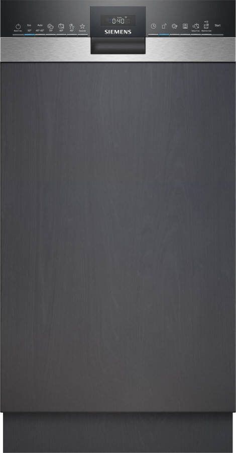 Siemens SR55ZS10ME iQ500 Inbouwvaatwasser Half integreerbaar 45 cm Zeolith: extra droge vaat Home Connect