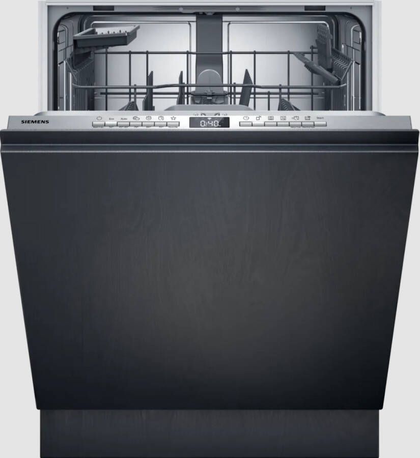 Siemens SX63EX04TE iQ300 Vaatwasser Inbouwvaatwasser 60 cm XXL (extra hoog) Energielabel B Home Connect varioSpeed Plus: je vaat tot wel drie keer zo snel schoon