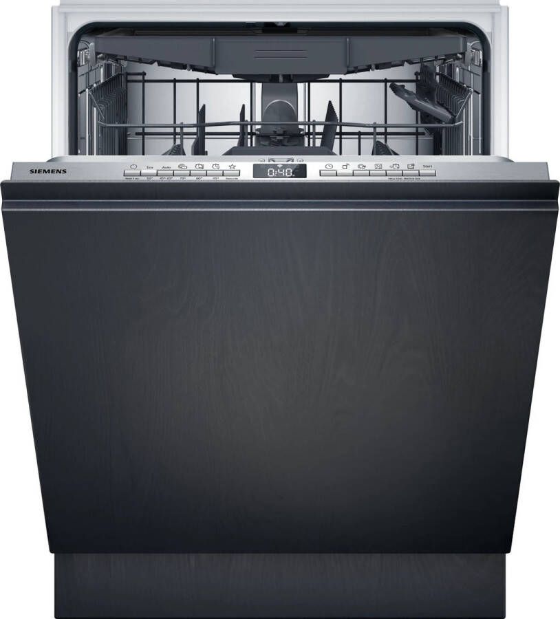 Siemens SX65ZX16CE iQ500 Inbouwvaatwasser 60 cm Zeer stil Energielabel B Home Connect varioSpeed Plus je vaat tot wel drie keer zo snel schoon Zeolith: extra droge vaat