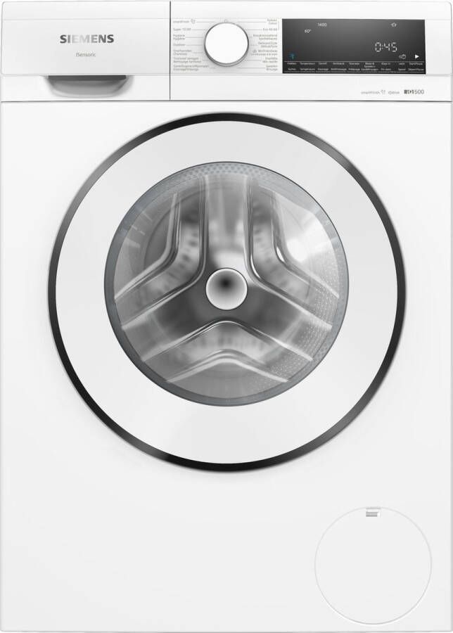 Siemens WG44G2ZAFG iQ500 Wasmachine met stoom 9 kg 1400 rpm Energielabel A NL FR Display