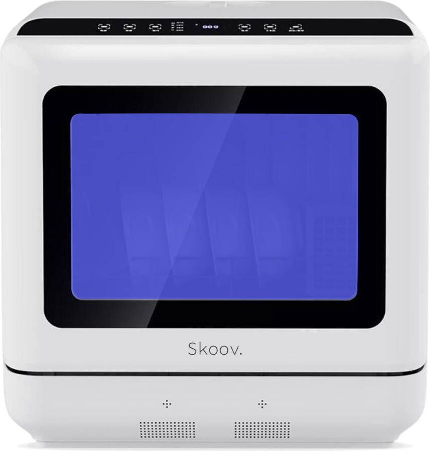 Skoov EcoWasher Vrijstaande Mini Vaatwasser met waterreservoir Met APP 5 Couverts 6 Wasprogramma's Kleine Afwasmachine Dishwasher 45cm Smalle Vaatwasmachine Camping Wit - Foto 2