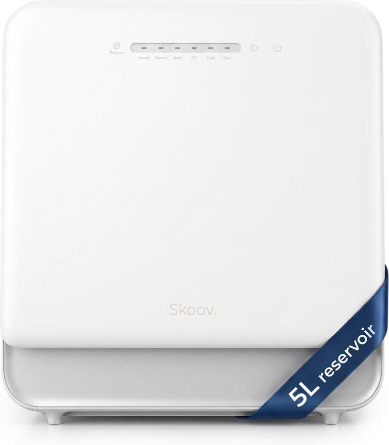 Skoov Mini Vaatwasser met waterreservoir 5 couverts 6 wasprogramma's Extra stil Kleine smalle vrijstaande afwasmachine Camping Wit - Foto 3
