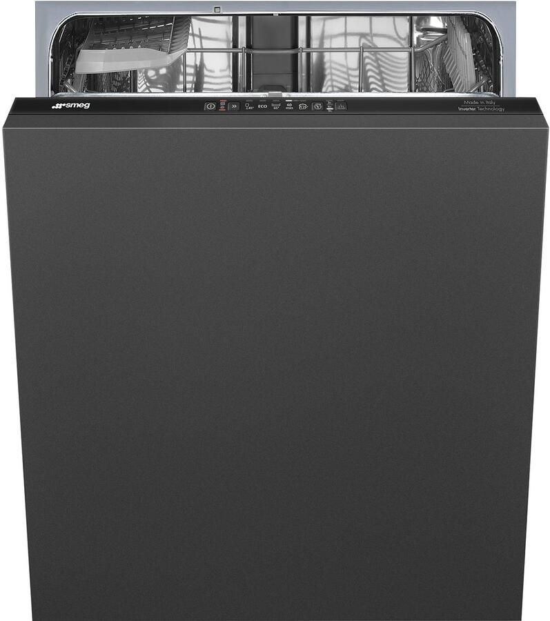 Smeg STL251C Universeel Esthetisch Inbouw Vaatwasser Zwart 60 cm