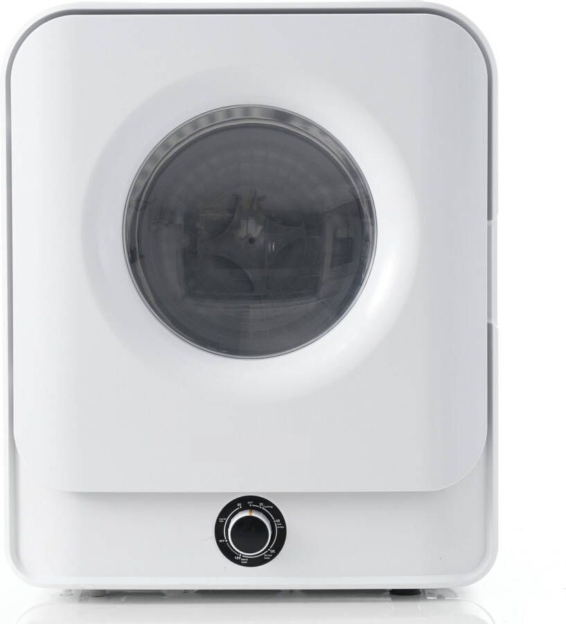 Sweiko Luchtafvoerdroger roestvrijstalen droogmachine 3 kilogram werkelijke capaciteit tot 4.5 kilogram 830W meervoudige filtratie 5 programma's. Bescherming tegen oververhitting aan de muur gemonteerd [energieniveau C]