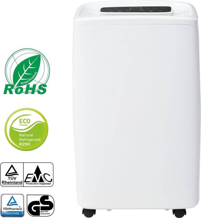Sweiko Luchtontvochtiger 12L dag voor 15 ㎡ 3-in-1 luchtontvochtiger luchtreiniger wasdroger 1 5L waterreservoir 24-uurs timer LED-scherm bestand tegen schimmel en vocht