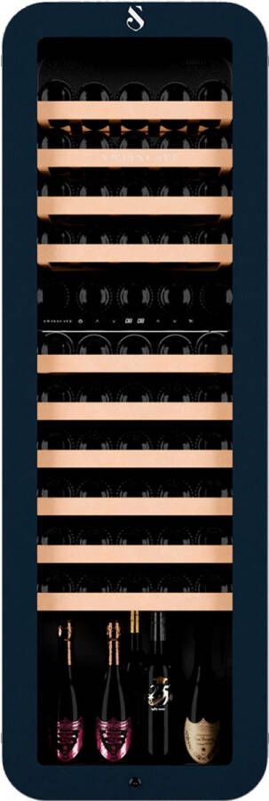 Swisscave WLB-320DF-BLACK 2-zone Wijnkoelkast 160cm 68 flessen