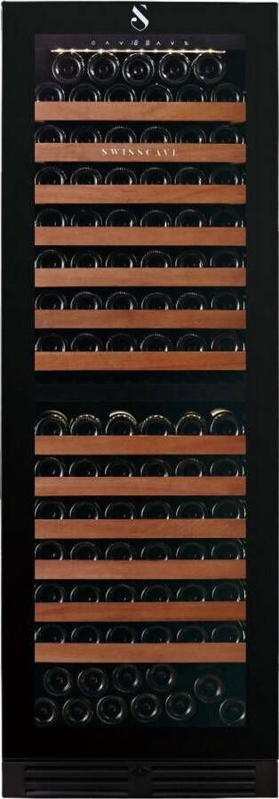 Swisscave WLB-460DFL MIX 2-zone Wijnkoelkast wijn koelkast 172 cm 152 flessen