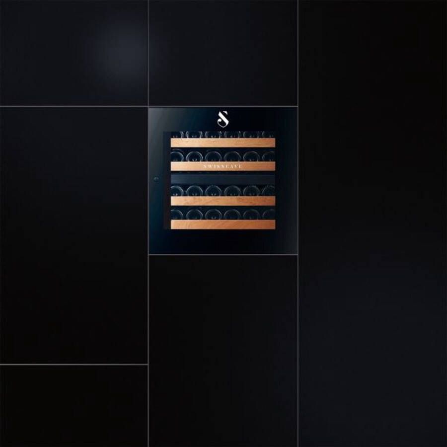 Swisscave WLI-90DF 2-zone wijnkoelkast 60 cm 26 flessen ingebouwd