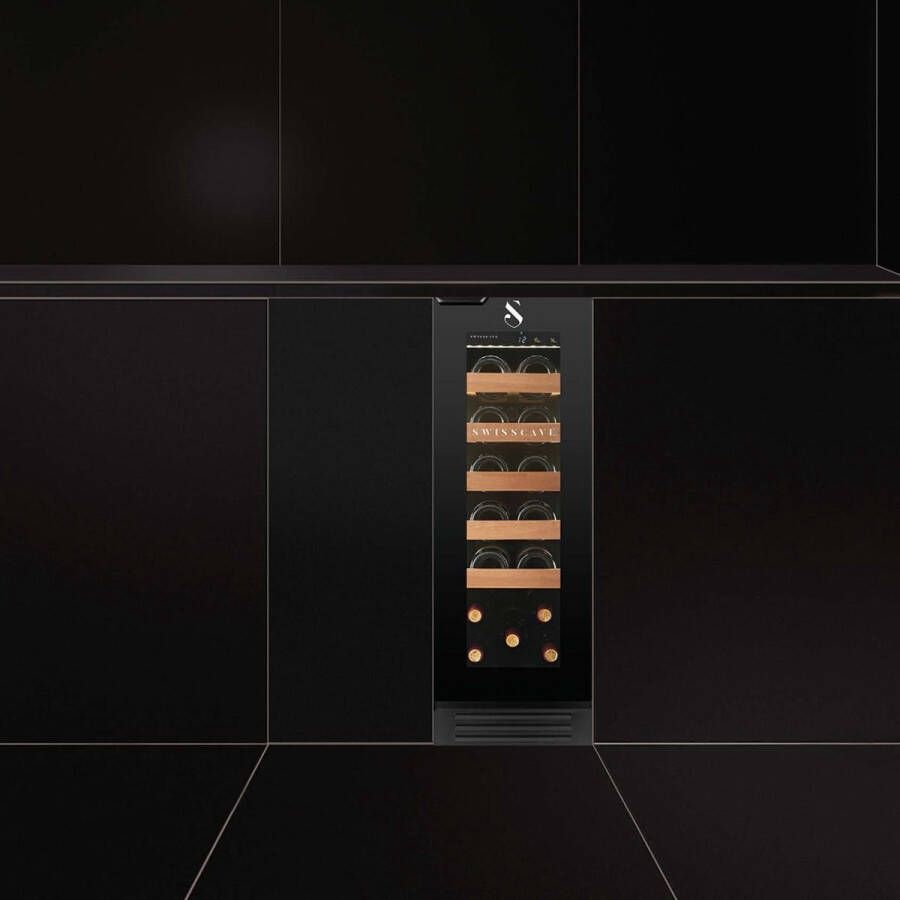 Swisscave WLU-50F 1-zone Wijnkoelkast 30 cm 15 flessen basiseenheid