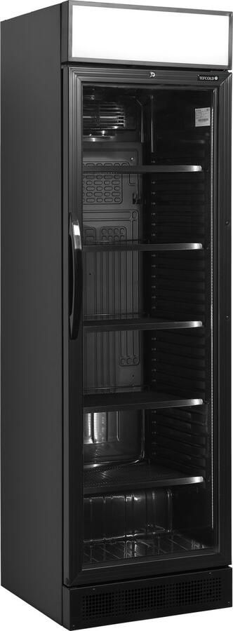 Tefcold CEV425CP BLACK Zwarte flessenkoeler