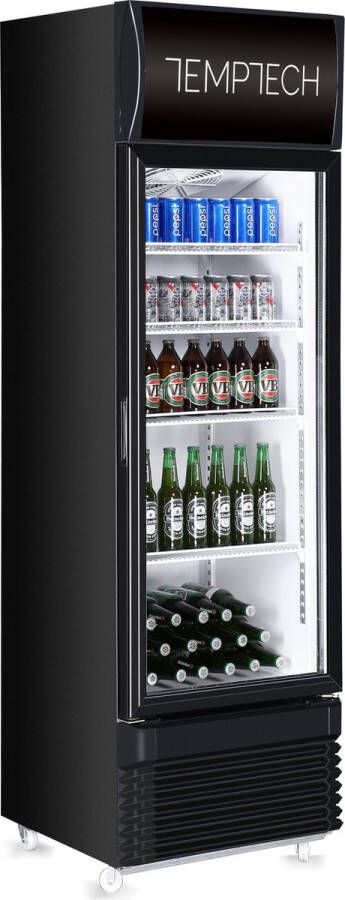 Temptech DC280B1H display koelkast 280 liter incl verlichte branding - Foto 1