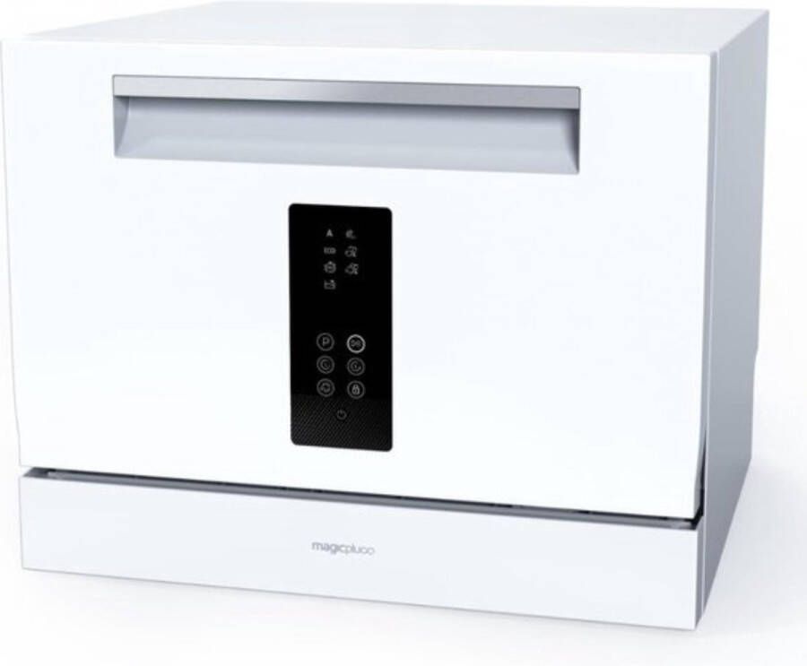 Thuys Luxe Mini Vaatwasser – Kleine Vaatwasser – Vrijstaand – 7 Wasprogramma s – Geruisloos – Timer – 360° Reiniging – Grote Capaciteit – Wit