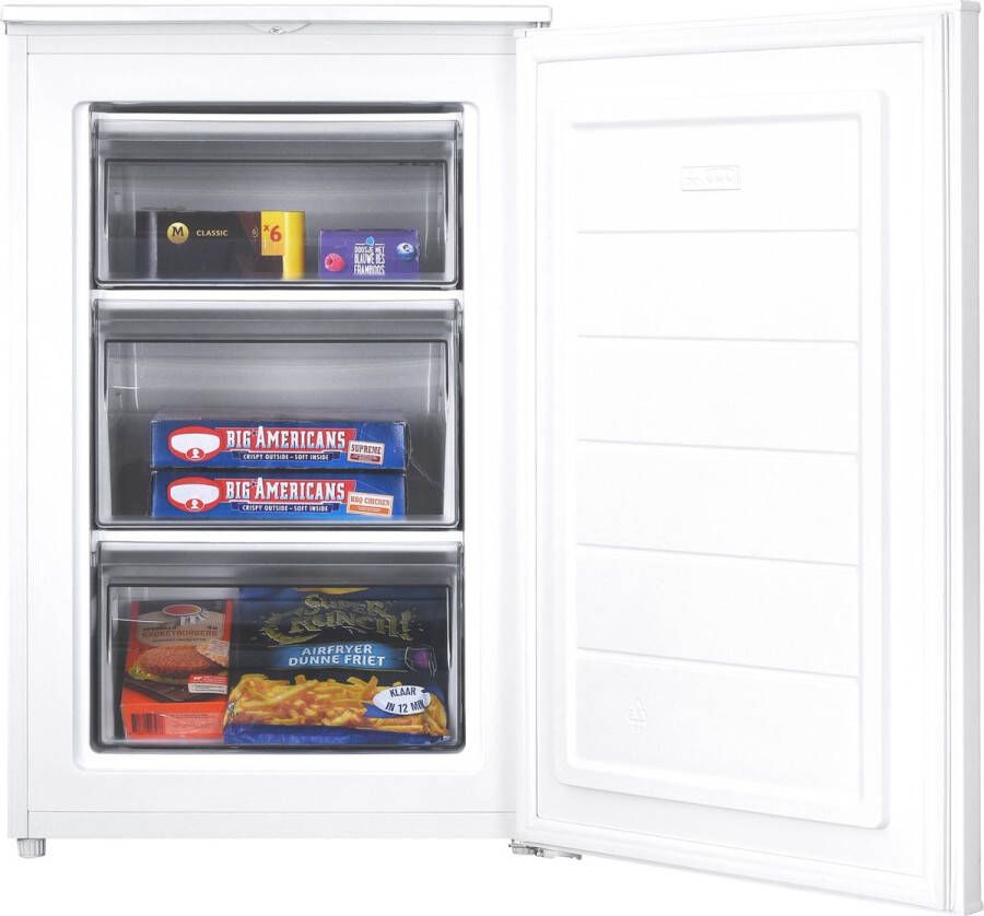 Tomado TFT5501W Tafelmodel vriezer 87 liter 3 vrieslades Energielabel C Wit