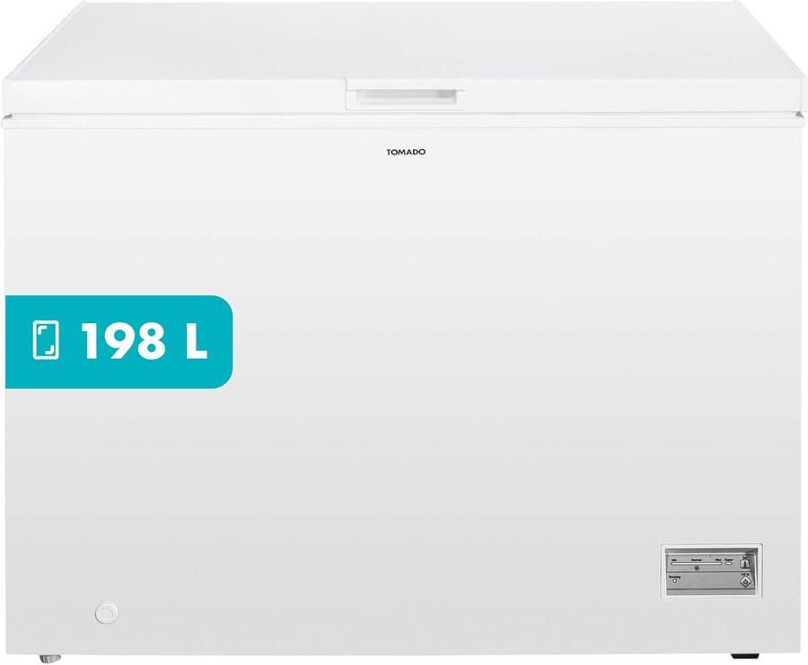 Tomado TCF1981W Vrieskist 198 liter Super vriezen Low frost Energielabel D Wit