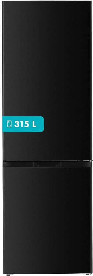 Tomado TCR1850B Koel-vriescombinatie 315 liter Energieklasse C Supervriezen Zwart