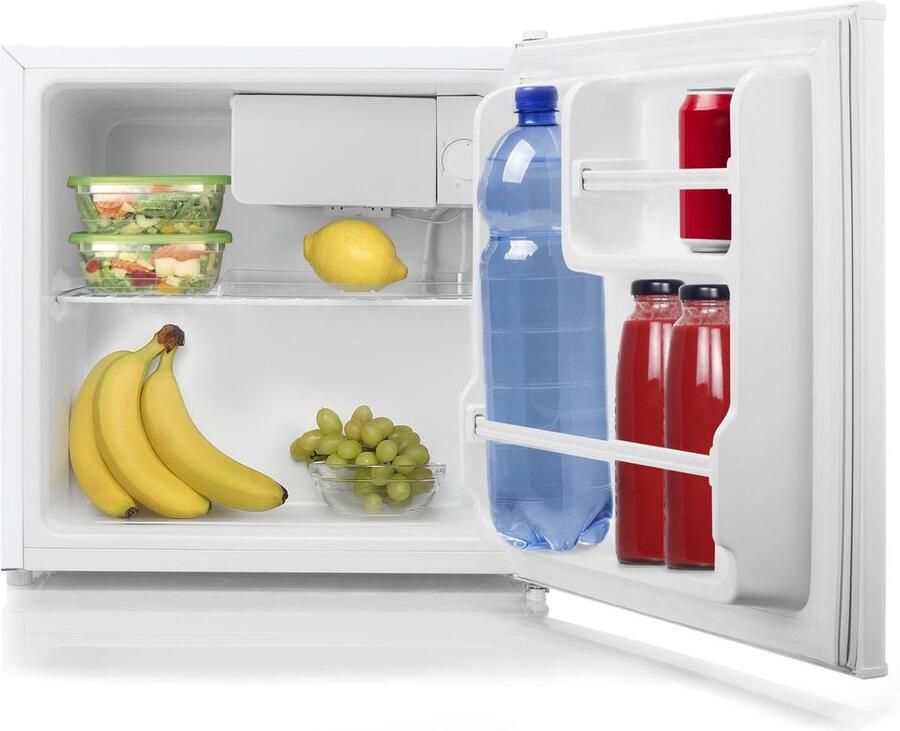 Tristar Koelkast KB-7351 Mini Koelkast 46 liter Compacte Tafelkoelkast incl. Vriesvak 48 x 45 x 48 7 cm Geschikt als campingkoelkast Wit