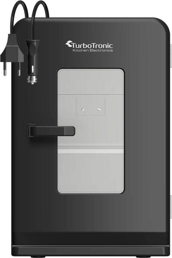 TurboTronic EC15 Mini Koelkast – 15L Koelen & Verwarmen – AC DC 230V 12V – Zwarte Glazen Deur – Voor Auto Kantoor Camping & Thuis (Skincare Medicijnen Eten Drinken - Foto 2