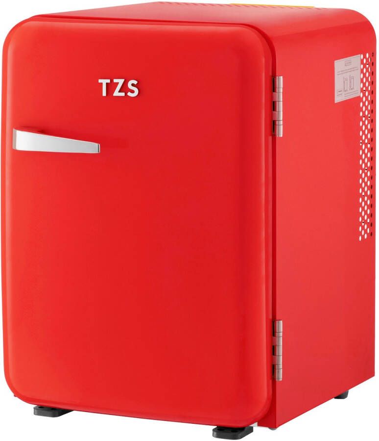 TZS FIRST AUSTRIA Mini koelkast Minibar 40 liter Vrijstaand Volledig stil 22dB Retro Rood