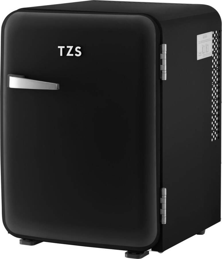 TZS FIRST AUSTRIA Mini koelkast Minibar 40 liter Vrijstaand Volledig stil 22dB Retro Zwart