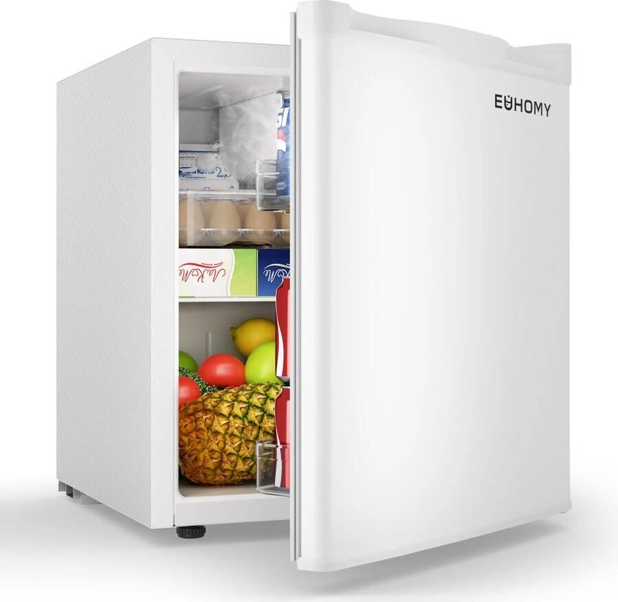 Unbranded LUMÉ STORE Mini Koelkast Minibar Mini Vriezer 46L Vriesvak 7 Standen Energiezuinig Stil Omkeerbare Deur Wit