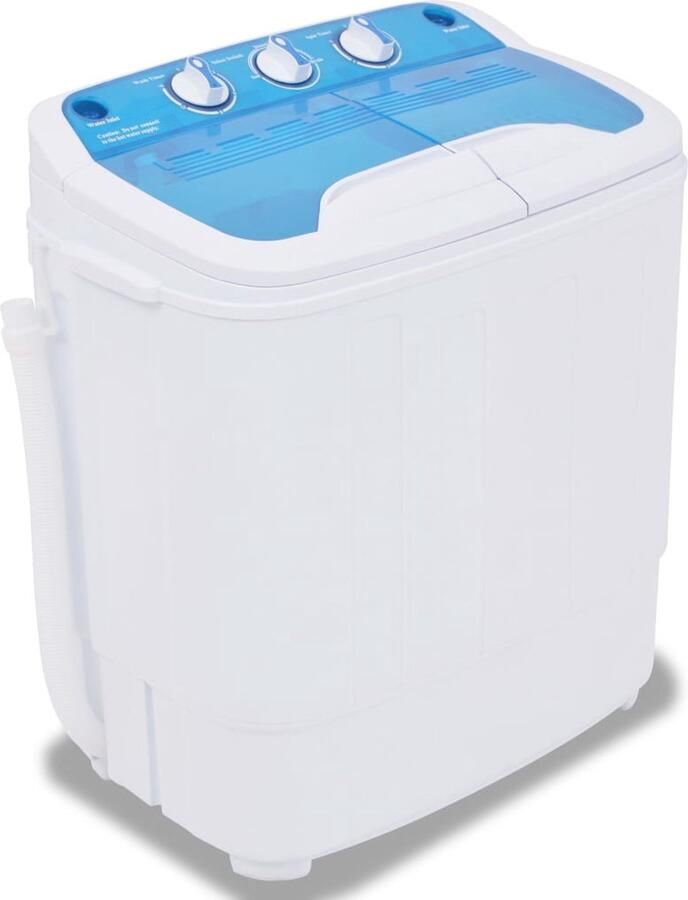 VidaXL Mini wasmachine met dubbele trommel 5.6 kg