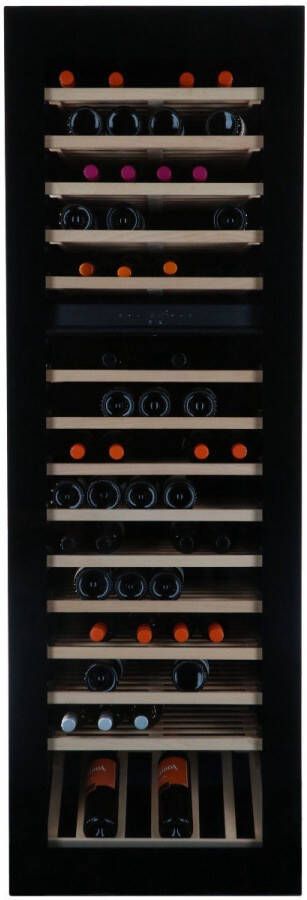Vinata Premium Wijnklimaatkast Breithorn Inbouw Zwart 101 flessen 177.1 x 59.2x 56.3 cm Glazen deur