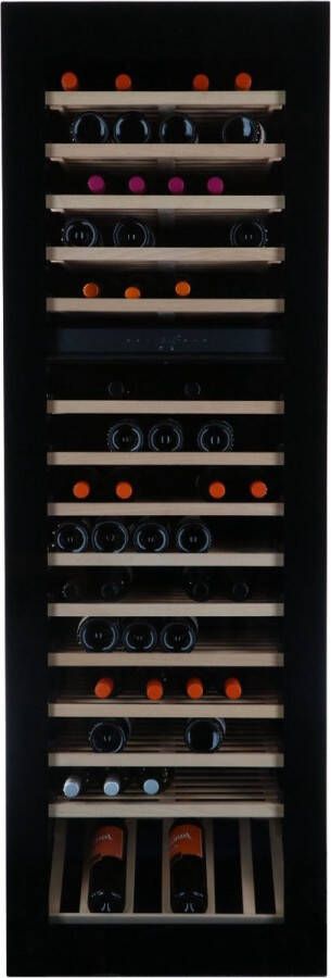 Vinata Premium Wijnklimaatkast Breithorn Inbouw Zwart 101 flessen 178.4 x 59.2x 56.3 cm Glazen deur
