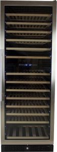 Vinata Premium Wijnklimaatkast Vrijstaand koelkast RVS Wijnkoelkast 154 flessen 171 x 59.8 x 68.5 cm Wijnkast glazen deur