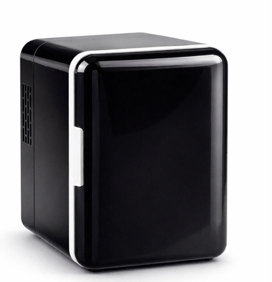 Vintag Mini Koelkast 4L Reiskoelkast Zwart Compact Camping koelkast Bar koelkastje