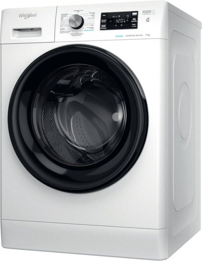 Whirlpool FFBBE 7469 BV FreshCare+ Steam 7kg Wasmachine