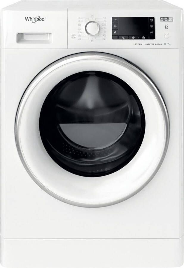 Whirlpool FWDD 1071682 WSV EU N Was-droogcombinatie Vrijstaand Voorbelading Wit E - Foto 1