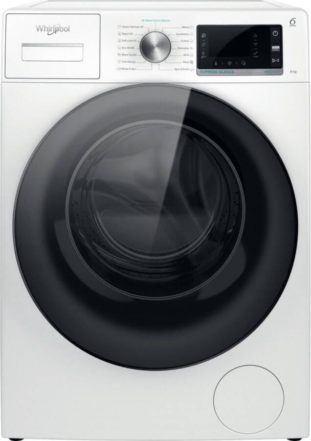 Whirlpool W6 XW845WB EE wasmachine Voorbelading 8 kg 1400 RPM B Zwart Wit - Foto 2