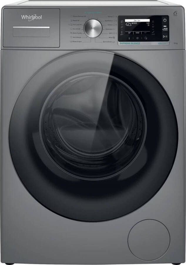 Whirlpool W7 99S SILENCE EE wasmachine 9 kg Zilver