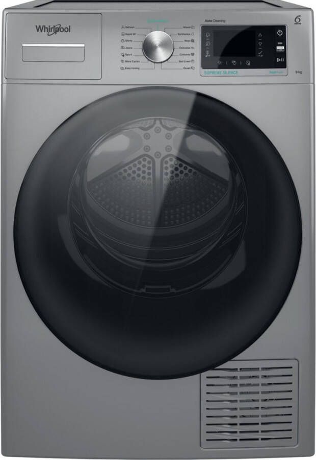 Whirlpool W7 D93SB EE warmtepompdroger 9 kg Zilver