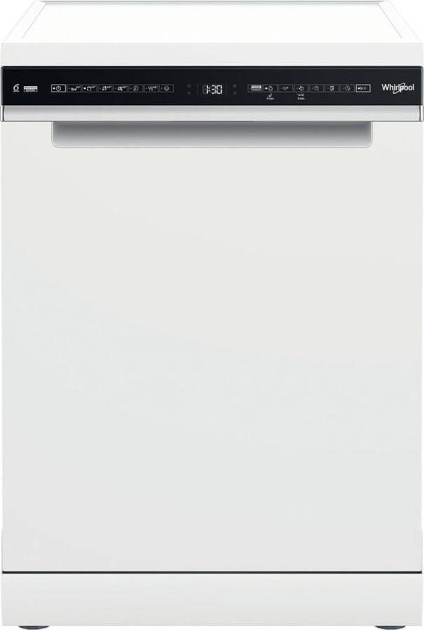 Whirlpool W7F HS41 Vrijstaande vaatwasser 60 cm Wit met zwart