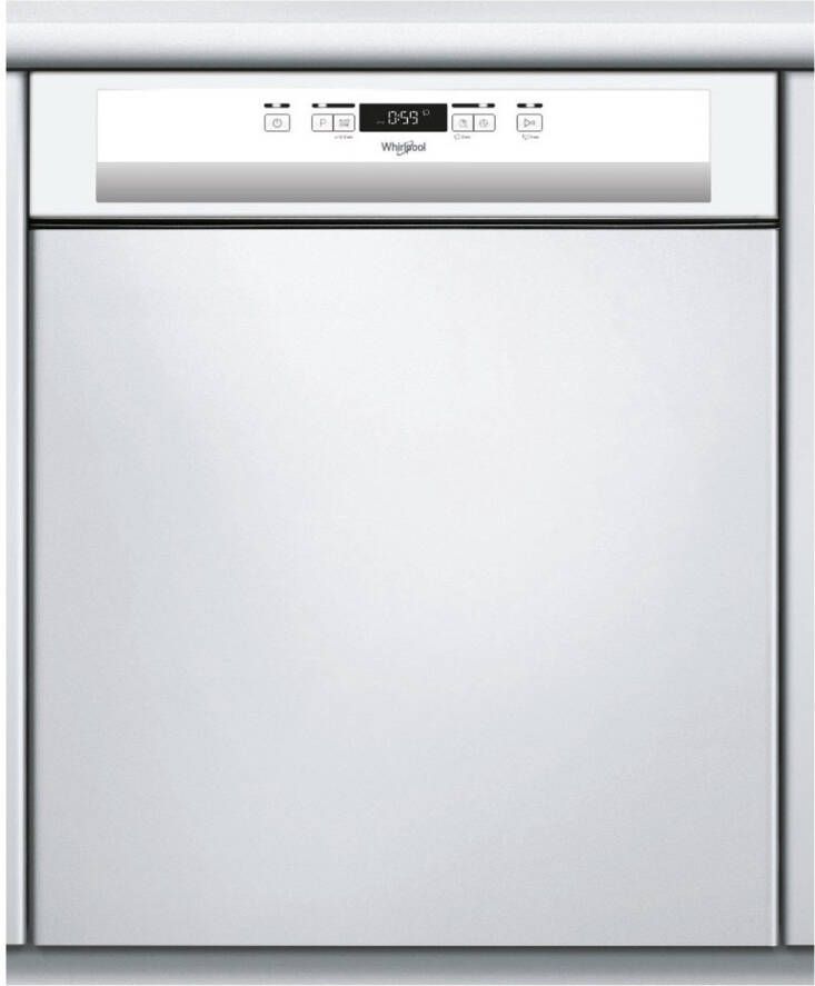 Whirlpool Vaatwasser Model WBC3C26 Semi-ingebouwd 14 couverts NaturalDry