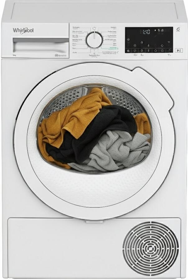 Whirlpool 9 kg 106 kWh 100 3:15h 63dB 230-240V 50Hz Wit 45kg