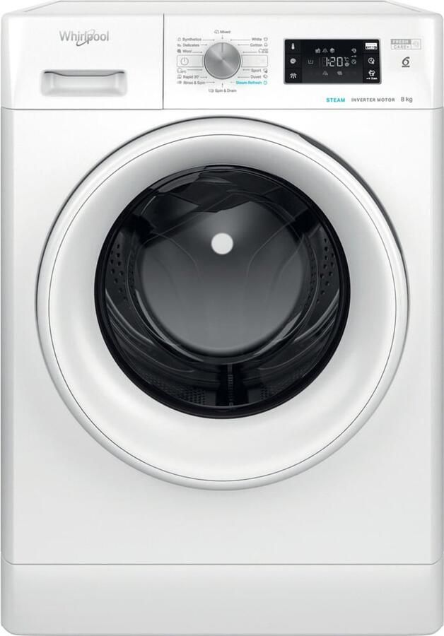 Whirlpool FFB 8258 WV EE wasmachine Voorlader 8 kg 1151 RPM Wit