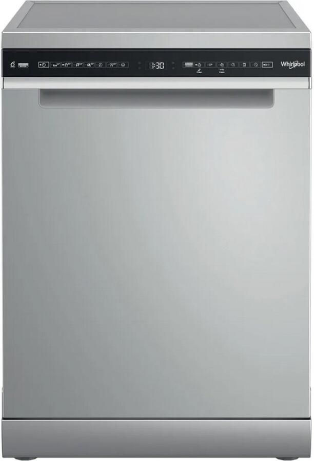 Whirlpool Vaatwasser Model W7F HS31 S Vrijstaand 15 couverts RVS 6th Sense-technology