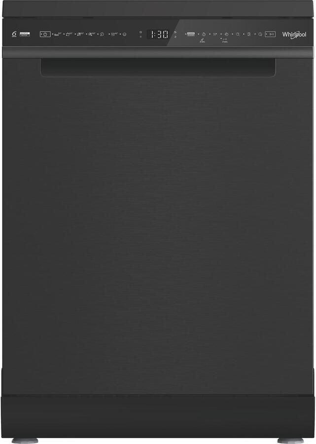 Whirlpool W8F HS61BS Vrijstaande vaatwasser Zwart