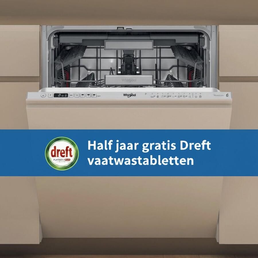 Whirlpool WD6I D741A S Inbouw vaatwasser (60 cm)