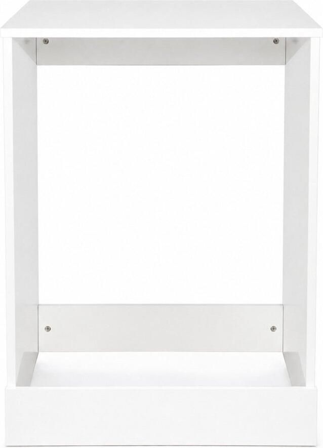 White Stone The Wasmachine Ombouw Wit Ruimtebesparende Wasmachinekast voor Wasruimte Afdekmeubel voor Wasmachine voor Badkamer en Wasruimte
