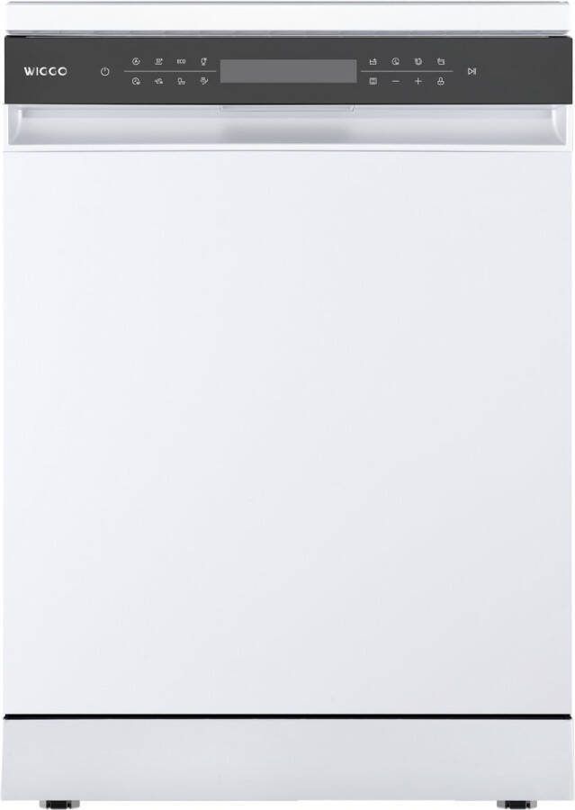 Wiggo WD-F6148B(W) Vrijstaande Vaatwasser 60cm 14 Couverts 6 wasprogramma's Energielabel B 5 jaar garantie Wit