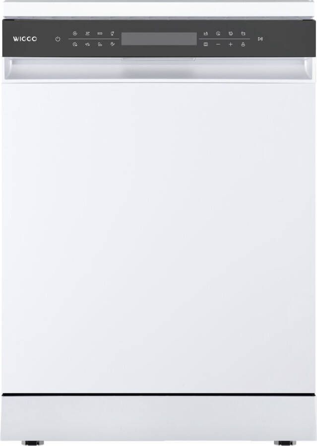 Wiggo WD-F6148B(W) Vrijstaande Vaatwasser 60cm 14 Couverts 6 wasprogramma's Energielabel B 5 jaar garantie Wit