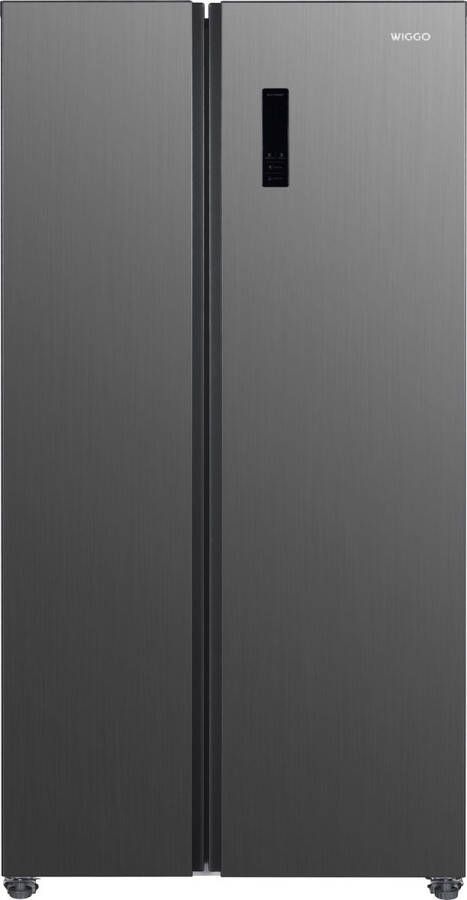 Wiggo WR-SBS18E(X) Amerikaanse Koelkast No Frost 2 deuren Display Super Freeze 442 Liter Rvs (Tijdelijk een gratis koksmes van Villeroy & Boch ter waarde van 44 95€ bijgeleverd!)