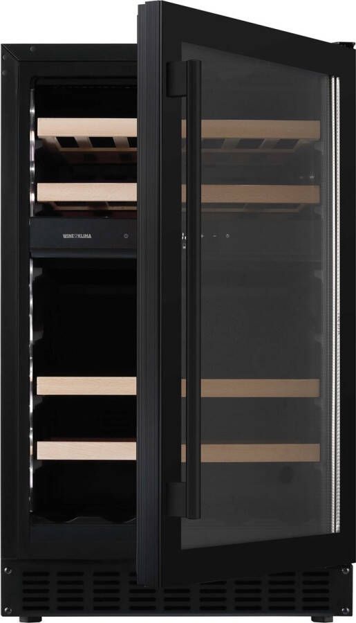 Wine Klima D39-OB72 Wijnklimaatkast Onderbouw Greep 50 cm breed 2 zones 39 flessen - Foto 2